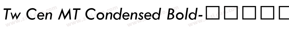 Tw Cen MT Condensed Bold字体转换